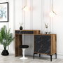 Hanah Home Lizbon 555 Tocador Nogal y Negro